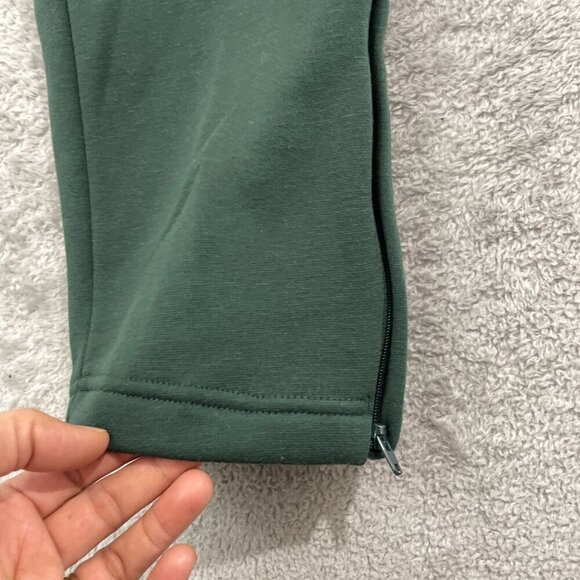 NEW Adidas Mens L Green Tapered Jogger Pants 100% Polyester Ankle Zip - Picture 9 of 10